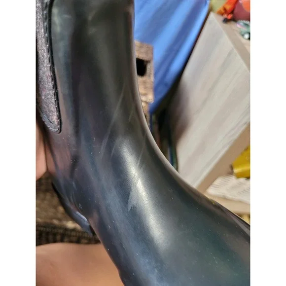 UGG‎ Women's Stefana Waterproof Rubber Boot Black Size 6 Tall - Picture 15 of 16